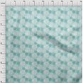 thumbnail image 3 of oneOone Viscose Chiffon Fabric Circle Block Printed Fabric 1 Yard 42 Inch Wide, 3 of 4