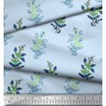 thumbnail image 3 of Soimoi Rayon Fabric Leaves & Floral Block Print Fabric by Yard 42 Inch Wide, 3 of 3