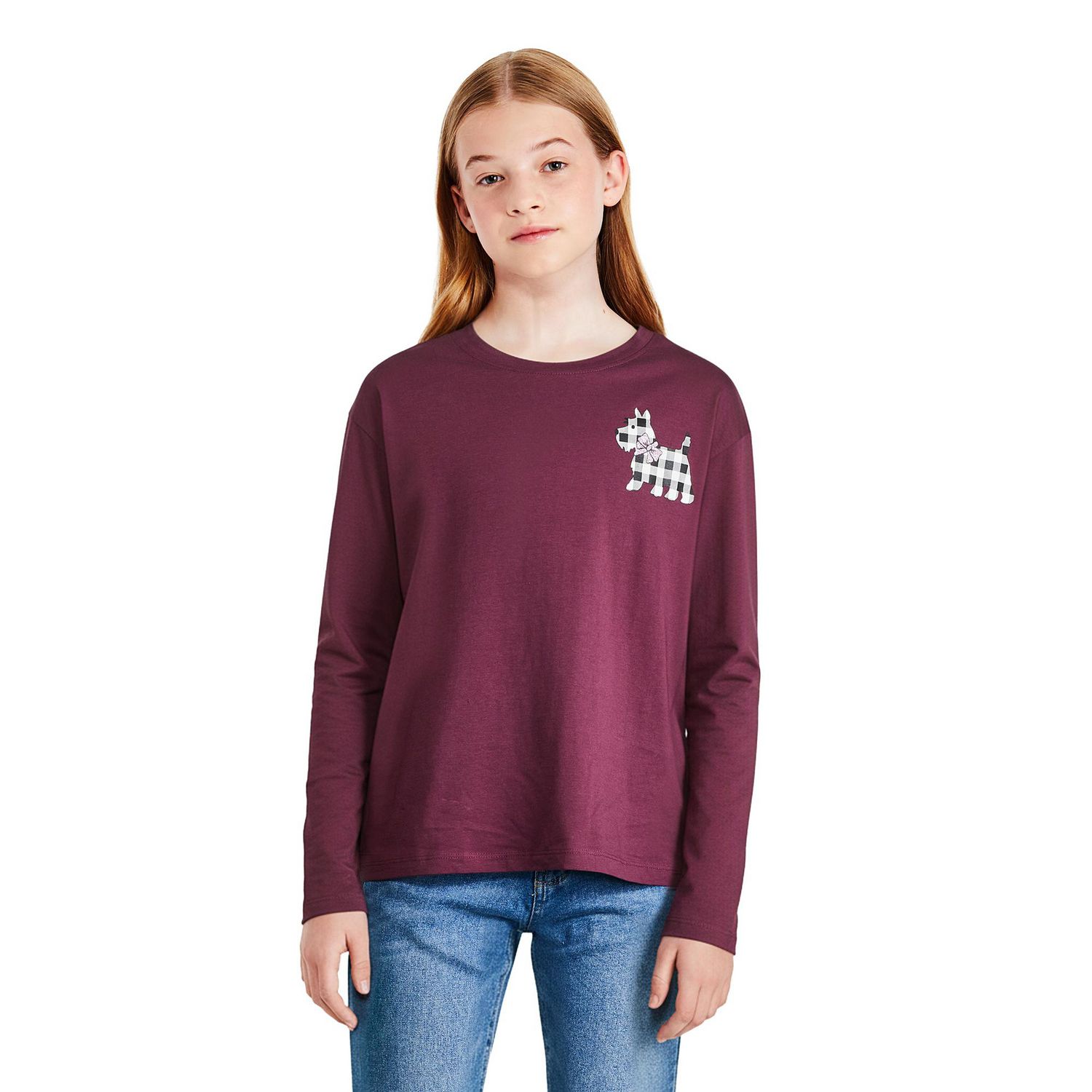 George Girls' Graphic Long Sleeve Tee