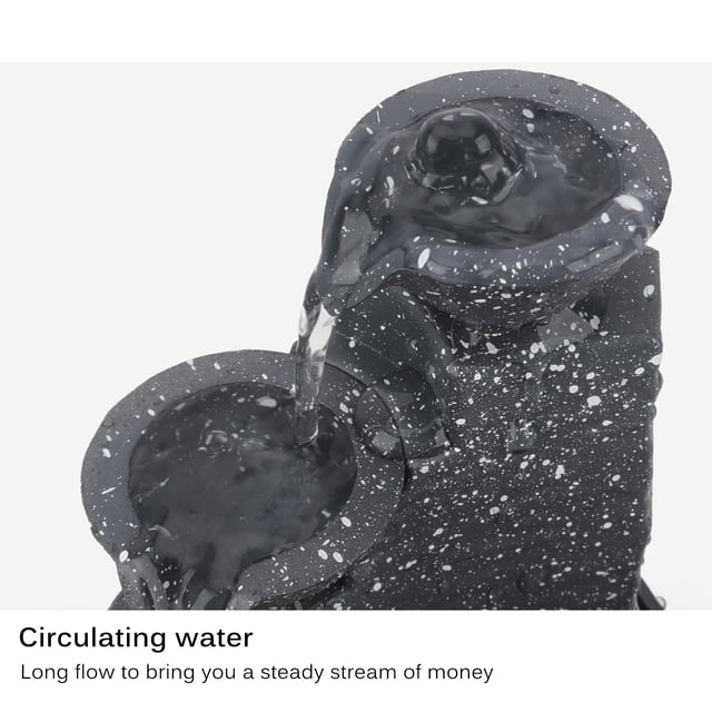 Fontaine de Bureau Durable Compacte Décoration d'Eau Intérieure