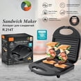 thumbnail image 3 of Bakeware Roti Tawar VR Bread Baking Machine Maker 750W Family Breakfast Compact for Easy Cleaning Household Light Food Ready To Cook, 3 of 3