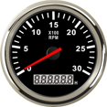 thumbnail image 1 of 85mm Marine Tachometer 3000 4000 6000 RPM Tacho Meter Gauge Red Backlight With LCD Hour Meter For Car Boat Truck Auto 12V/24V ,Wide Applicability, 1 of 7