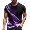 thumbnail image 2 of EGNMCR T-Shirts pour Hommes, Col Rond Décontracté, Impression Numérique 3D, Pull de Sport, Manches Courtes, Blouse, Cadeaux pour Hommes, 2 of 4