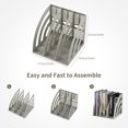 thumbnail image 3 of JIELISI Magazine File Holder Desk File Organizer for Office School Home Organization and Storage File Folder Rack Box with 3 Compartments Large Capacity Bookshelf Book Stand Stationery Suppl, 3 of 7