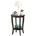 thumbnail image 4 of Convenience Concepts American Heritage Table d'Appoint Ronde pour Sofa et Canapé, Noir, 4 of 7
