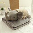 thumbnail image 2 of Affordablo Anti-Static Fuzzy Soft Blanket Microfiber Two In One Cartoon Animal Pillow With Built In Blanket Dual Purpose office Car Nap Blanket Winter Thickened Sofa Pillow With Dual Functions, 2 of 9