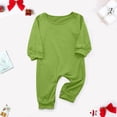 thumbnail image 1 of RKSTN Christmas Pajamas for Family Solid Color Soft Round Neck Long Sleeve Tops and Pants Sleepwear Two Piece Family Christmas Pjs Matching Sets(Baby), 1 of 6