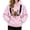 Pink, variant on MOAOASPER Women's Pet Carrier Hoodie, Fleece Pet Pouch Sweatshirt, Adjustable Strap, Drawstring Hood, Kangaroo Pocket, Solid Color, Fall Winter Casual Warm Pullover