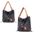 thumbnail image 3 of Women Tote Bag Large Capacity Dual-use Canvas Shoulder Purse Travel Backpack, 3 of 4