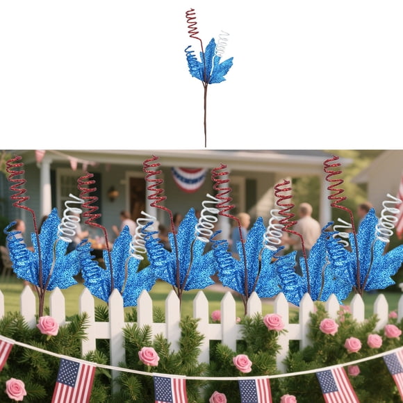 TIMIFIS Plasti C Decorations, Home Decor Independence Day Decorations Fourth of July Party Decorations Magenta White Blue Simulated Decorations