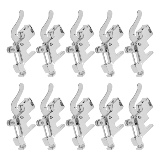 Fyydes Presser Foot, 10pcs Presser Foot Holders Acier Inoxydable Multifonctions Machines à Coudre Accessoires, Pied de Machine à Coudre