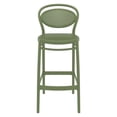 thumbnail image 3 of Compamia Marcel Tabouret de Bar Contemporain en Résine pour Intérieur/extérieur Vert Olive, 3 of 5