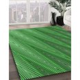 thumbnail image 3 of Ahgly Company Machine Washable Indoor Rectangle Transitional Deep Emerald Green Area Rugs, 4' x 6', 3 of 7