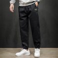 thumbnail image 3 of Pantalon Homme Décontracté Homme Couleur Pantalon Décontracté Cordon de Serrage Bouche Randonnée Pantalon de Travail Vêtements d'Extérieur en Liquidation, 3 of 8