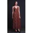 thumbnail image 3 of Bimba Bird Printed Adjustable Spaghetti Strap Long Maxi Dress Summer Beachwear-X-Large, 3 of 5