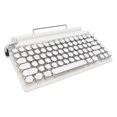 thumbnail image 4 of Mechanical Keyboard, Support 3 Devices FN Master  5.0 Typewriter Mechanical Keyboard 83 Keys  For Cellphone White, 4 of 8