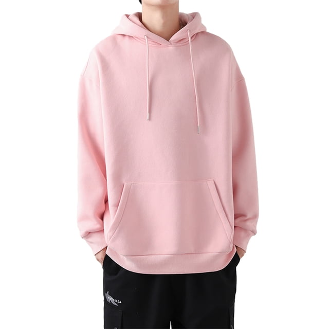 Innerwin Chandail à Capuchon à Cordon pour Hommes Sport à Manches Longues Décontracté Rose 2TG
