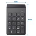 thumbnail image 2 of axGear Pavé Numérique Sans Fil Clavier Numérique Sans Fil 18 Touches 2,4G, 2 of 8