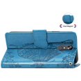 thumbnail image 4 of Case Premium PU Leather Flip Wallet Case Butterfly Embossed Full Body Protection Flip Stand Card Holder Magnetic Cover for iPhone 6 Plus(Blue), 4 of 6