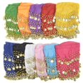 thumbnail image 5 of Belly Dance Hip Scarf 158 Gold  Dance Skirt, 5 of 5