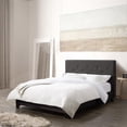 thumbnail image 4 of CorLiving Nova Ridge Luxurious Upholstered Full Size Platform Bed Frame with Headboard - Platform Design, No Boxspring Required, Perfect for Full Bed, Sturdy Full-Size Headboard and Frame Combination, 4 of 9