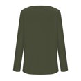 thumbnail image 4 of Womens Long Sleeve V Neck T Shirts 2025 Casual Basic Ribbed Knit Tops Lightweight Stretch Pullover Sweater Shirts, 4 of 5