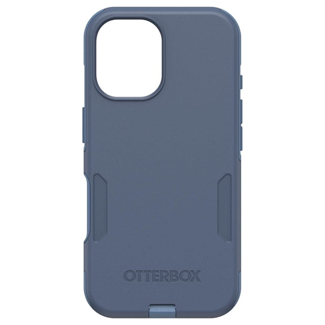 OtterBox Commuter MagSafe Case Baby Blue Jeans pour iPhone 16 avec une Étui Bleue Mince et durable avec des accents de Prise Texturés, des Découpes Précises pour l'Appareil Photo et les Boutons, et des Aimants Intégrés pour la Recharge MagSafe, Conçue pour Protéger contre les Chutes et les Bosses Tout en Restant Compatible avec les Poches.