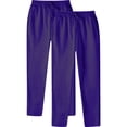 thumbnail image 1 of RXIRUCGD Men's Fashion Drawstring Elastic Waist Solid Color Casual Sweat Length Pants 2 PC, Purple, Size: M, 1 of 5