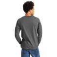 thumbnail image 2 of Hanes Beefy-T T-Shirt à Manches Longues pour Hommes, 3TG, Gris Fumée, 2 of 2