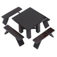 thumbnail image 1 of Dollhouse Furniture Table Set, 1:12 Scale Exquisite Workmanship 1:12 Miniature Dining Table Perfect Decoration  For Dollhouse Living Room, 1 of 8