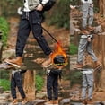 thumbnail image 1 of Xcmzpl Pantalon Cargo Grande Taille pour Homme Doublé en Molleton, Pantalon de Jogging Chaud Uni pour l'Hiver, Randonnée, Bas Resserré, Voyage en Plein Air, Pantalon de Survêtement avec Poche, 1 of 9
