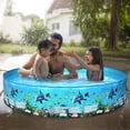thumbnail image 2 of Portable Inflation-free Hard Plastic Swimming Pool Folding Pool Family Swimming Pool Round Swimming Pool for, 2 of 7