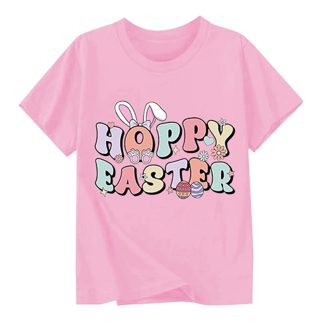 TZEWGL Chemise Mignonne pour Enfants Imprimés de Dessins Animés Manches Courtes Col Rond Blouse pour Enfants Taille 3-4T