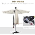 thumbnail image 4 of Outsunny 10’ Diameter Deluxe Patio Umbrella, 4 of 10