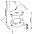 thumbnail image 4 of Tabouret de Bar Nora, Ensemble de 2, Beige, 4 of 8