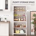 thumbnail image 4 of HOMCOM Armoire de Rangement de Garde-Manger de Cuisine 64 Pouces avec 3 Tablettes Ajustables, 4 of 9