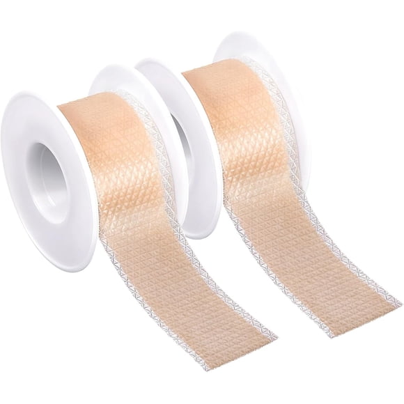 Woeilo 2 Rolls Blister Bandages, 78.74inch Silicone Blister Tape for Heel Waterproof Bubble Plasters Tapes Hand Foot Gel Bandage for Bandaids Calluses Fingers Toes Tender Spots Shoe Friction Skin