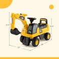 thumbnail image 3 of Costway Pelle Excavatrice à Rid-On pour Enfants sous Licence avec Godet de Creusage et Rangement, 3 of 10