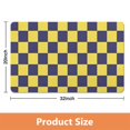 thumbnail image 2 of Checkered Bathroom Runner Rug: Non-Slip, Long Bath Mat. Soft, Absorbent Microfiber. Machine Washable Floor Mats for Showers and Bathtubs, 20x32in, 2 of 5