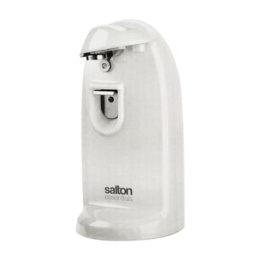 Salton Essentials Electric Can Opener with Integrated Bottle Opener and Sharpener