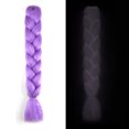 thumbnail image 3 of EGNMCR Wigs Human Hair 24 Inch Large Braid Luminous Fluorescent Large Braid Brown toupee, 3 of 3