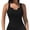 Black, variant on Built-in Bra Tank Top for Women, Ribbed V-Neck Cami, Stretchy Comfort Everyday Sleeveless Blouse
