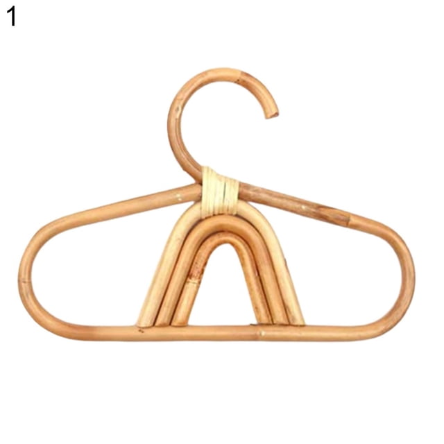 Kids Hanger Rainbow Moon Sun Design Non-Slip Rattan Scarf Garments Hanging Rack for Closet