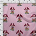thumbnail image 2 of oneOone Viscose Chiffon Fabric Leaves|Bird & Floral Block Decor Fabric Printed BTY 42 Inch Wide, 2 of 4