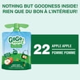 thumbnail image 2 of GoGo squeeZ Fruit Sauce Snack Pouches Multi-, Apple, No Sugar Added Box of 22 Pouches, 2 of 7