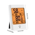 thumbnail image 3 of KTTECTOA Thermometers Indoor Electronic Digital Display Thermometers Hygrometer Thermometers Hygrometer Is Suitable for Indoor Vegetable Sheds Clearance Decor Canada Days Home and Kitchen, 3 of 6