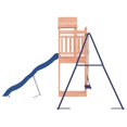 thumbnail image 3 of vidaXL Outdoor Playset Solid Wood Douglas, 3 of 5