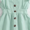 thumbnail image 4 of Économies d'Été! WRKEKC Robes d'Été pour Filles, Robe Décontractée pour Filles, Robe d'Été à Manches Courtes pour Filles, Robe de Princesse Mignonne, Col Rond, Jupe à Nœud Princesse 9 Ans, 4 of 7