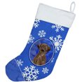 thumbnail image 2 of Carolines Treasures CK3937CS Flocons de Neige d'Hiver Labrador Chocolat Retriever Bas de Noël, 2 of 2
