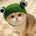 thumbnail image 3 of Handmade Knitted Woolen Yarn Pet Hat Cute Cartoon Cap For Your Cat And Dog, 3 of 6